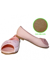 Pink Strip Open Toes Sandals